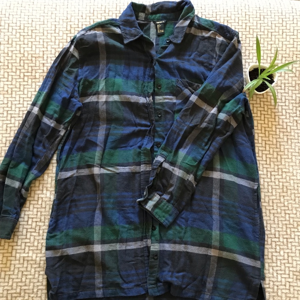 Flannel shirt dress